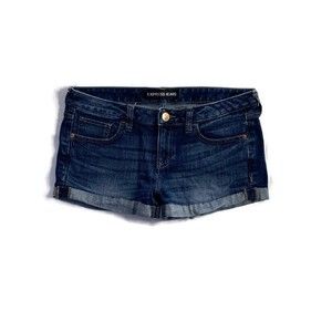 Express Jeans Cuffed Denim Shorts Size 6